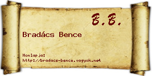 Bradács Bence névjegykártya